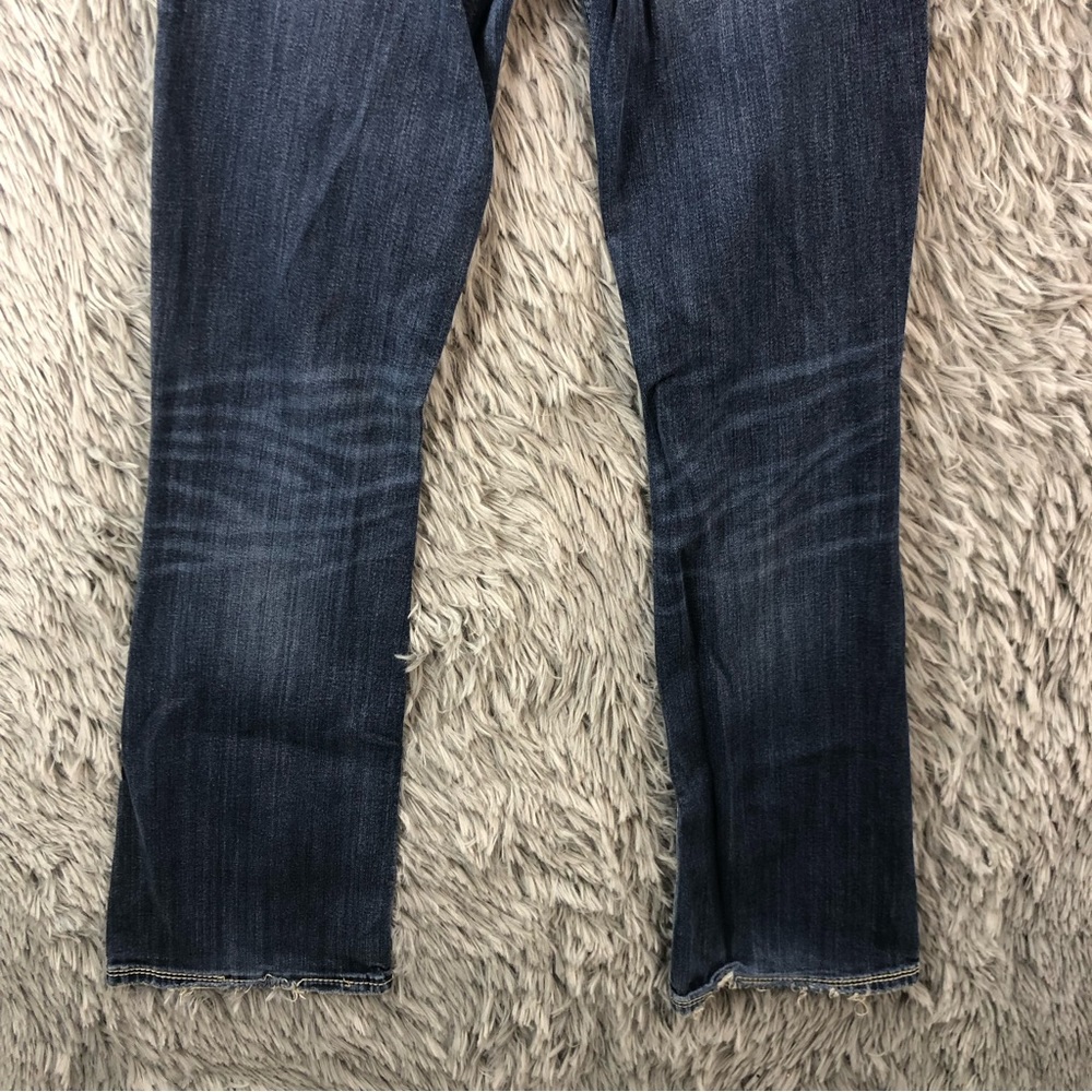 Silver Jeans Womens Size 27 Suki Surplus Distressed Bootcut Denim Jeans - Picture 2 of 15